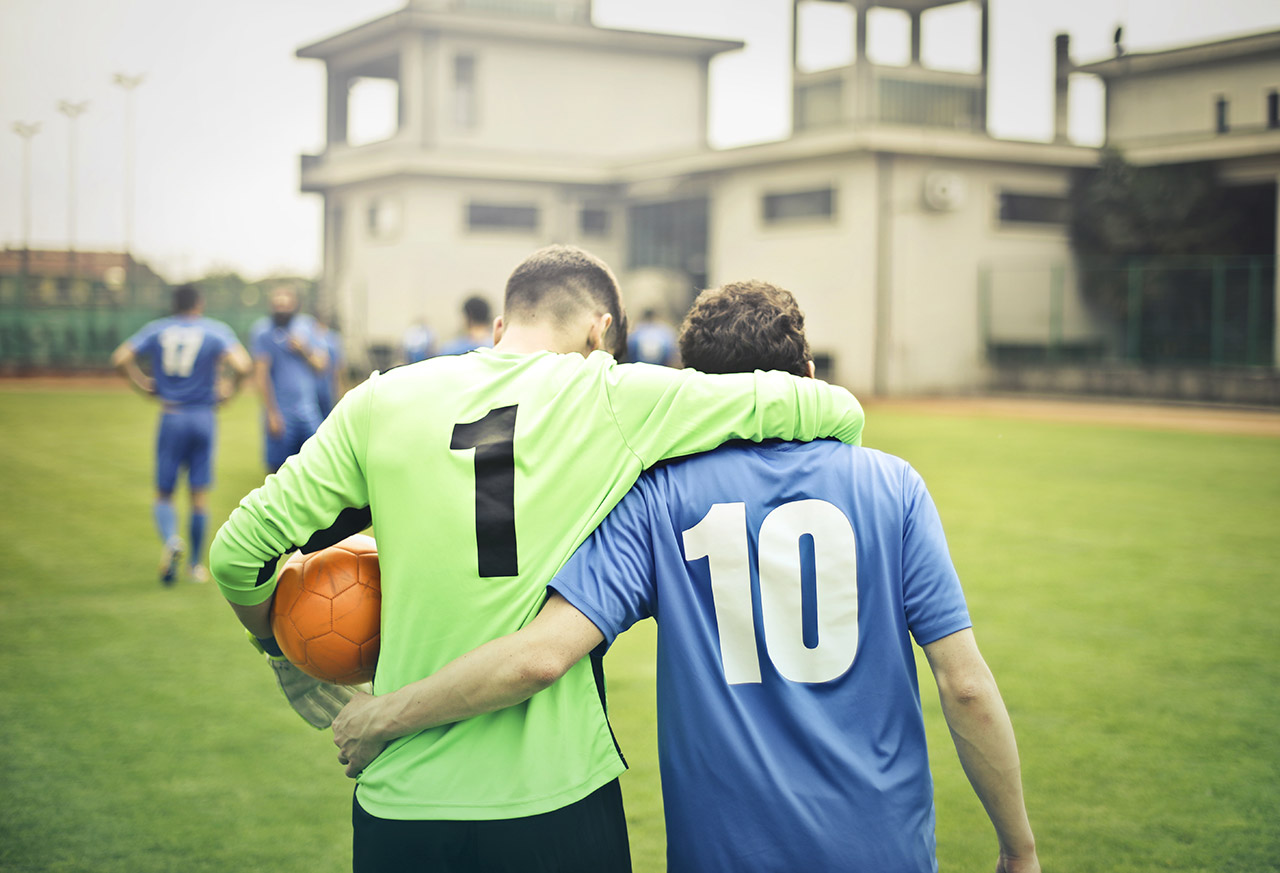 Friends on the field