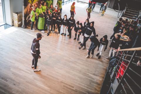 Proben vor dem School Dance Battle