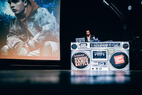 Bühne vorm Kids Battle