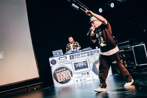 Siva und DJ beim Kids Battle
