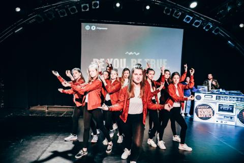 Zweitplatzierte Gruppe Gymnasium Corveystraße