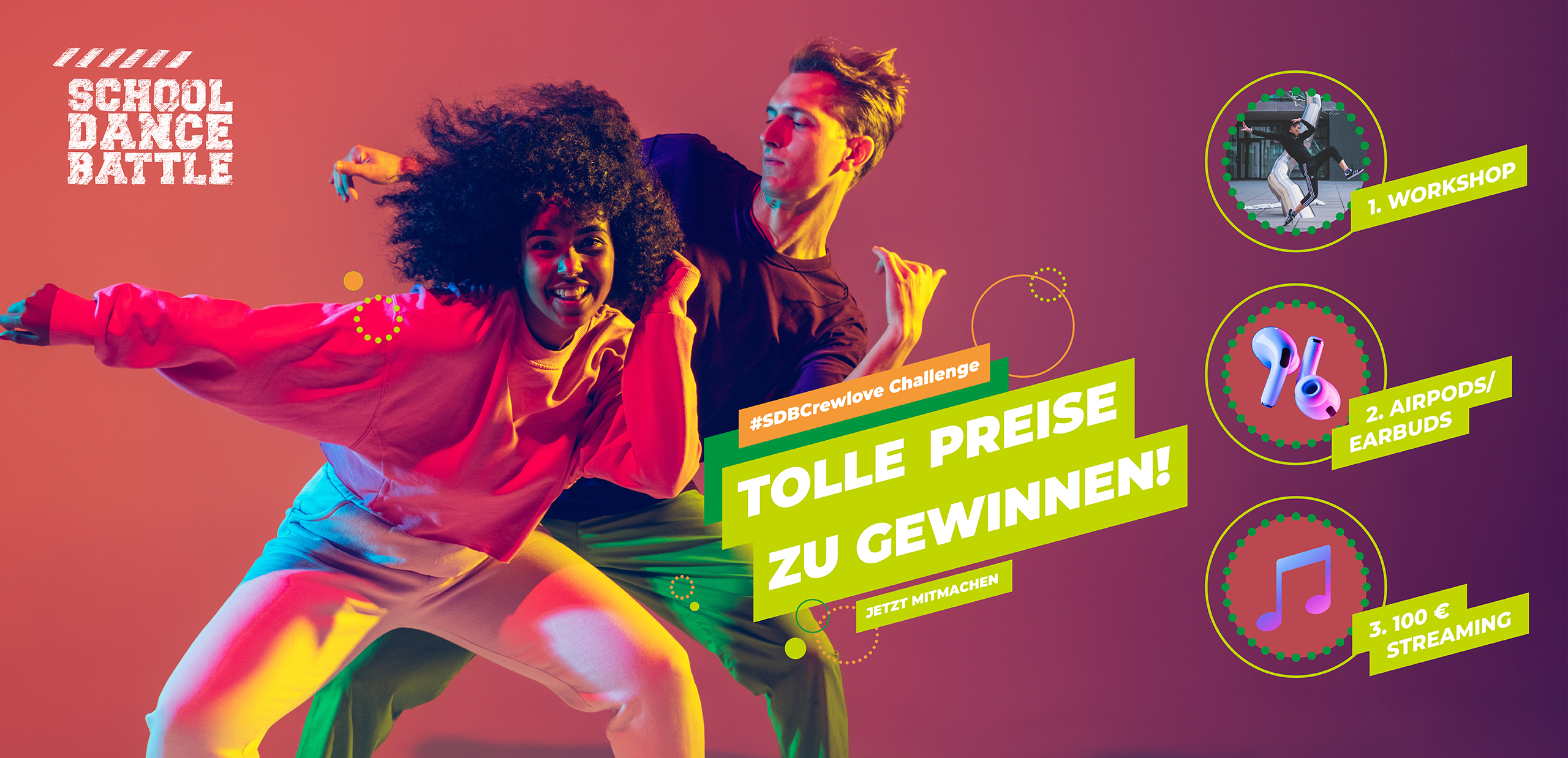 Banner School Dance Battle Crewlove Challenge SDB Preise